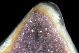 Sparkling Amethyst Geode From Uruguay - Metal Stand #80632-5